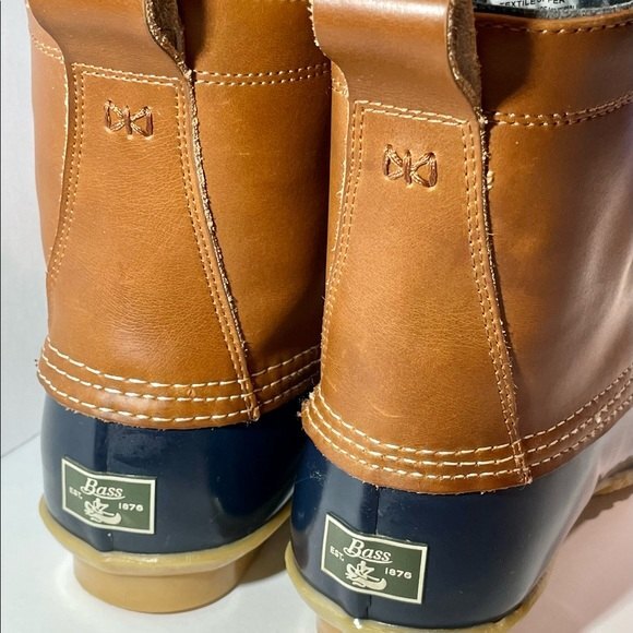 Bass Harlequin Navy Duck Boot Women 10 or Men 8M but runs bit small - Picture 5 of 8